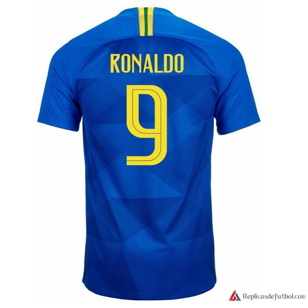 Camiseta Seleccion Brasil Segunda equipación Ronaldo 2018 Azul